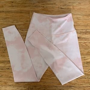 beyond yoga pink tie dye leggings